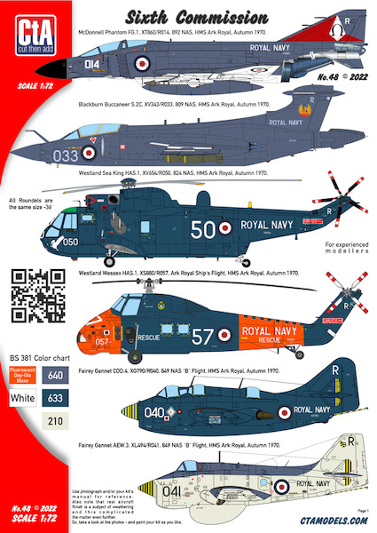 Sixth Commission, HMS Ark Royal (R09) Air Group CTA-048