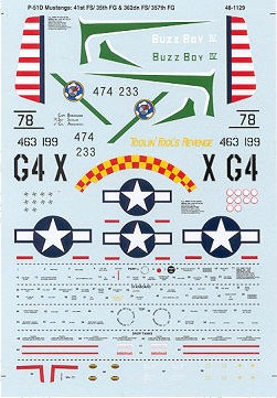 48-1129 P51D Mustang (41FS/35FG) 48-1129