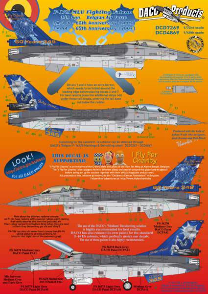 F-16A MLU Fighting Falcon (349 Sqn Belgian AF Anniversaries) D7269