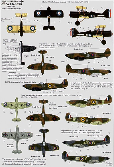 RAF 79(Tiger) Squadron X48080