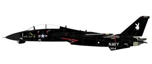 F14A Tomcat US Navy, VX-4 Evaluators Vandy 1 Black Bunny Nas Point Magu CA 1985 CBW721408