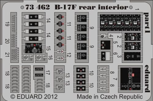 Detailset B17F Flying Fortress rear Interior (Revell) E73-462
