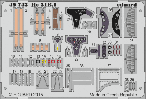 Detailset Heinkel He51B-1 (Roden) E49-743