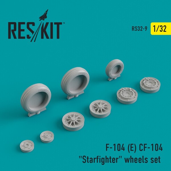 Lockheed CF104 Starfighter Wheels set RS32-0009