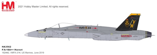 F/A-18A Hornet 162442/VW-01, VMFA-314, US Marines, June 2019 HA3562