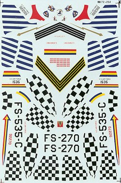 72-202 F84G Thunderjet (36FBW,49FBG,527FBS,86FBG) 72-202