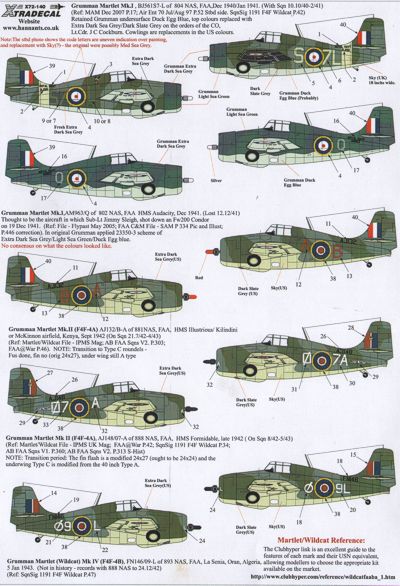 Yanks with roundels part 1: US Aircraft in FAA service (Wildcat, Hellcat, Avenger, Corsair) X72140