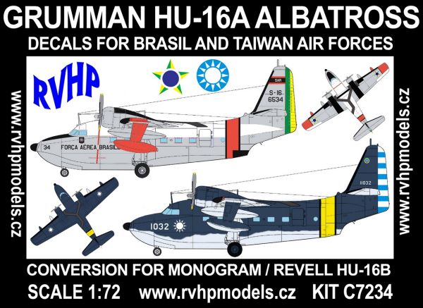 Grumman HU-16A Albatross (Brasil, Taiwan) for Revell/Monogram C7234
