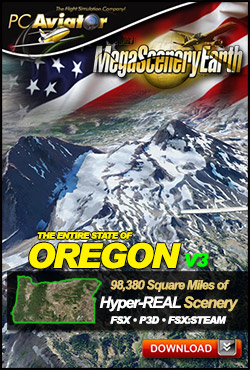 Mega Scenery Earth Version 3, Oregon V3 (Download version) DL-MSEV3-OR
