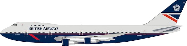 Boeing 747-136 British Airways G-AWNJ plus collectors coin ARDBA40