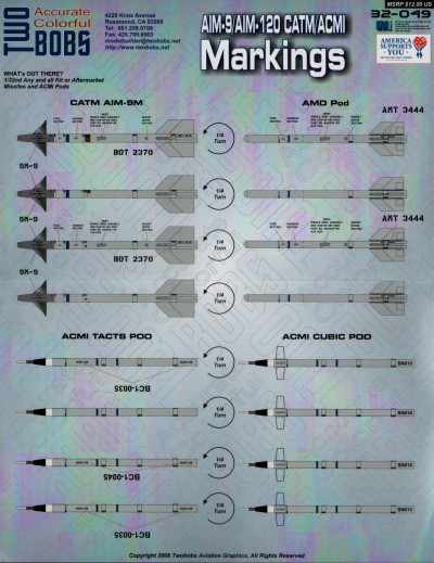 AIM-9/AIM-120 CATM/ACMI Markings TB32-049