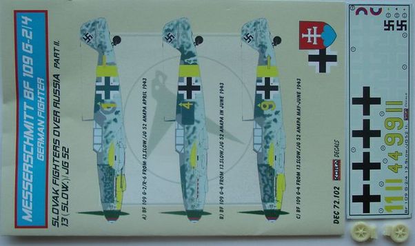 Messerschmitt BF109G-4 Slovak fighters over Russia Part2 (13(slow)/JG52 KDEC72102