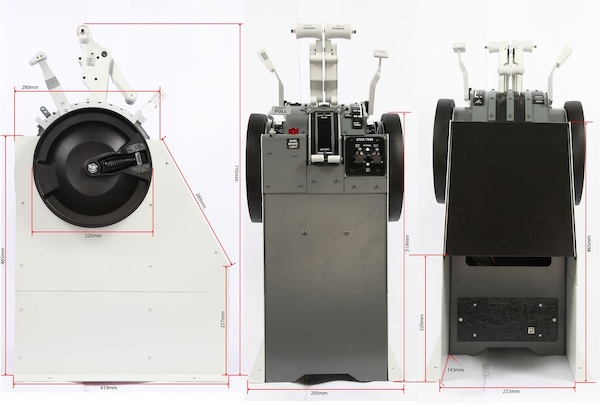 B737 TQ Throttle Quadrant Metal Motorized Pro Version (including box for transportation) TQ METAL MOTOR-BOX