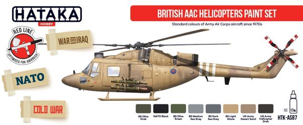 British AF Helicopters paint set vol. 1 (8 colours) HTK-AS87
