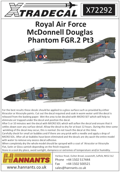 McDonnell Douglas FGR.2 Phantom Pt.3 (5) X72292