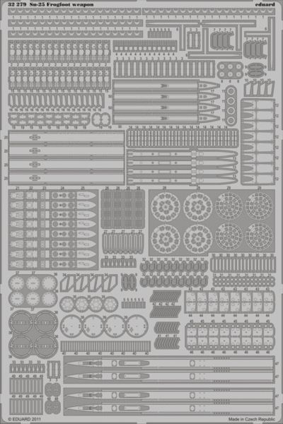 Detailset Suchoi Su25 Frogfoot Weapons (Trumpeter) E32-279