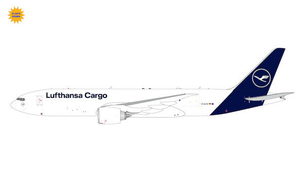 Boeing 777-200LRF Lufthansa Cargo D-ALFA flaps down GJDLH2126F