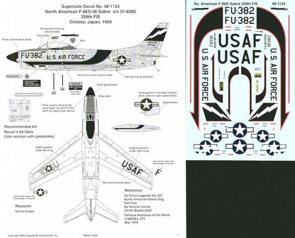 48-1124 F86D Sabre Dog (339FS) 48-1124