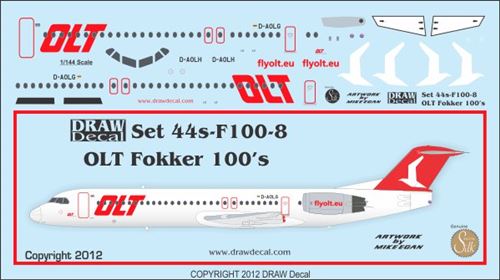 Fokker F100 (Ostfriesische Lufttransport -OLT) 44-F100-8
