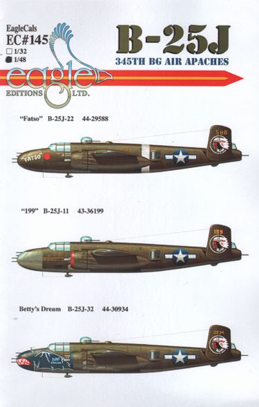 B25J Mitchell (345th BG 'Air Apaches') EGD48145