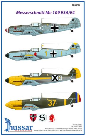 Messerschmitt Bf 109E-3A/E-4 D48003