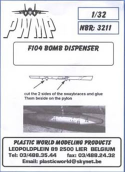 F104 Pylon & Bombdispenser 3211