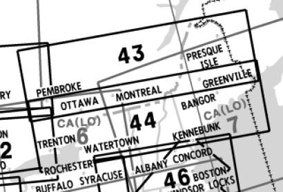Low Altitude Enroute Chart USA US(LO)43/44
