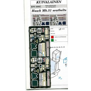 Detailset Finnish BAe Hawk mk.51 seat belts (Revell) KPE32002