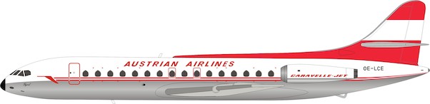 Caravelle SE210 Austrian Airlines OE-LCE With Stand IF210OE0919P