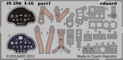 Detailset Polikarpov I16 Rata Self Adhesive (Eduard) E49-596