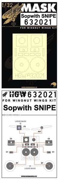 Sopwith Snipe mask (Wingnut) HGW632021