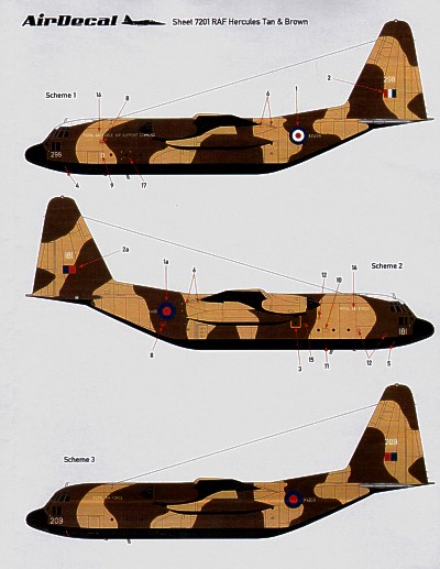 RAF C130K Part 1 Hercules in early Tan/Brown camouflage. ADTS7224