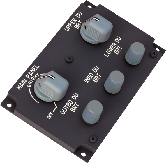 B737 Brightness panel BKI version (Backlite power: 2,4 to 2,9 volts) 5T6