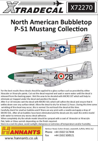 International North-American P-51D Mustang Bubbletops X72270