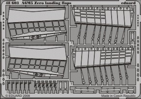 Detailset A6M-5 Zero Landing Flaps (Tamyia) E48-603