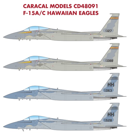 F15A/C Hawaiian Eagles CD48091