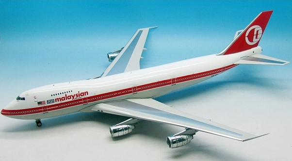 B747-200 (Malaysian) 9M-MHI with Stand IF742MAS01
