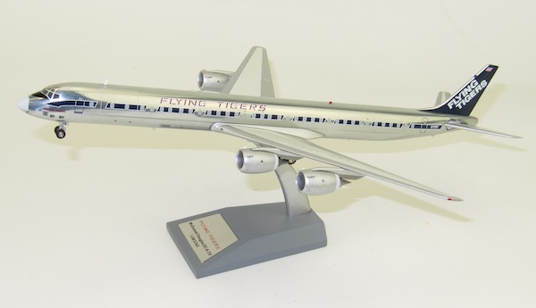 Douglas DC8-73CF Flying Tigers N773FT Polished With Stand IF873FT0220P