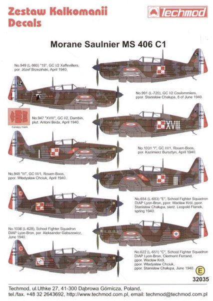 Morane Saulnier MS406 C1 Armee d l'Air 32035