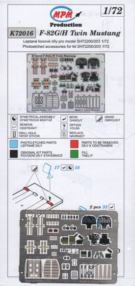 F82G/H Twin Mustang Detail set MPM-K72016