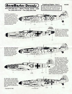 Augsburg Eagles BF109 (Prt 2) AMD48-062
