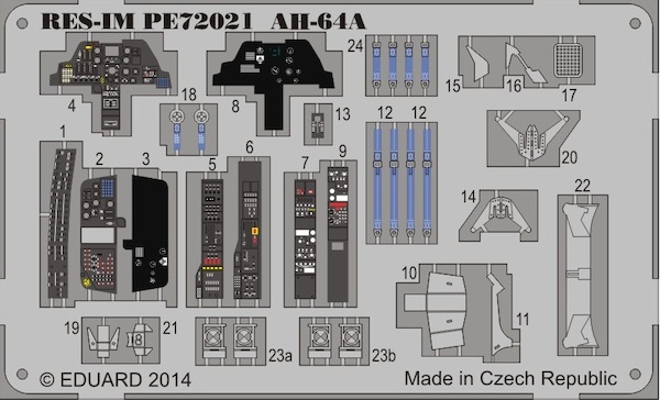 Detailset AH64A Apache (Academy) RESIMPE72021