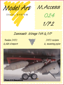 JATO rockets & mounting pylon for Mirage IVA & IVP maccess 27