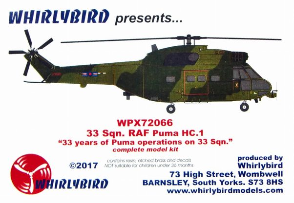 Puma HC1 (33sq RAF) FULL KIT WPX72066