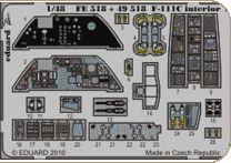 Detailset F111C Interior Self Adhesive (HobbyBoss) E49-518