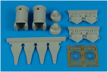 F22A Raptor Exhaust nozzles (Hobby Boss) 7250