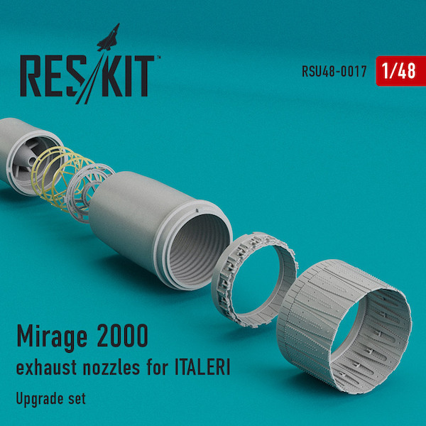 Mirage 2000 exhaust Nozzle upgrade set (Italeri) RSU48-0017