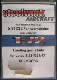 Landing gear struts Letov S231/331/431 (brass) sa7222