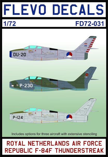 Royal Netherlands Air Force F84F Thunderstreak FD72-031