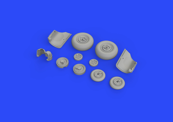 Mikoyan MiG23ML Flogger wheels (Eduard/Trumpeter) E648431